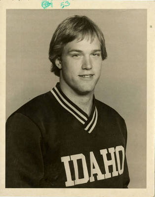 Portrait of Boyce Bailey, SS, wearing an IDAHO shirt.