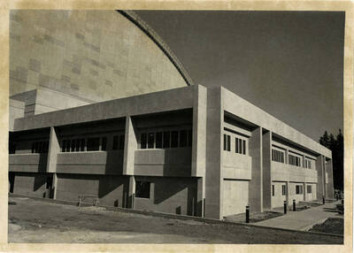 Newly built Kibbie Dome annex.
