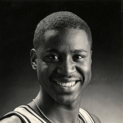 Portrait of James Fitch, Guard/Forward, 1989-1990 season.