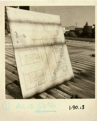 Kibbie Dome annex blueprints.