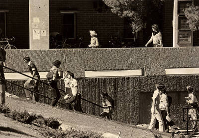 Students by University Classroom Center.