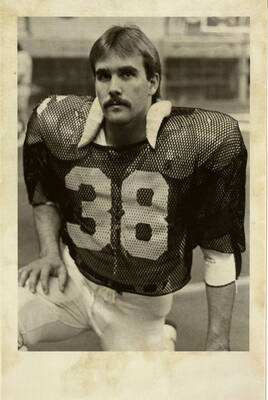 Idaho linebacker Tom Hennessey poses for a photo.