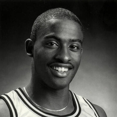Portrait of Altonio Campbell, Point Guard, 1987-88 season.