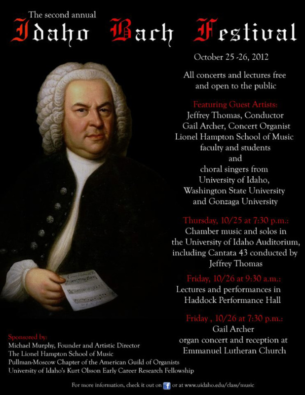 2nd Annual Idaho Bach Festival [poster]