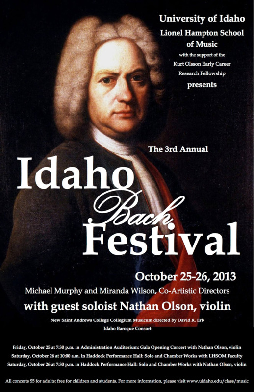 3rd Annual Idaho Bach Festival [poster]