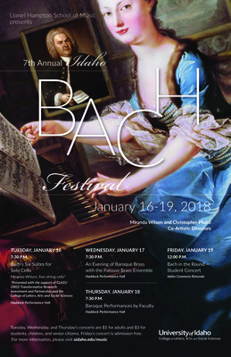 7th Annual Idaho Bach Festival [poster]