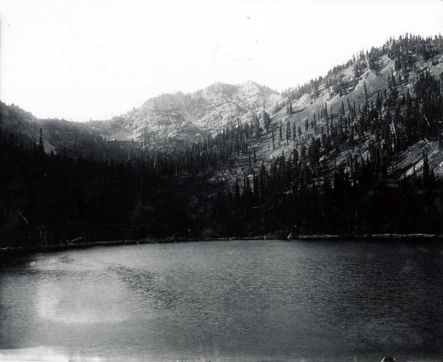 View of Stevens Peak  from Lone Lake.