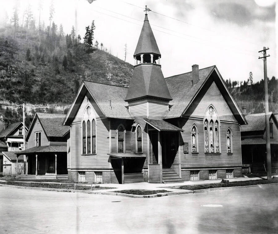 Methodist Church in Wallace, Idaho, 1923.
