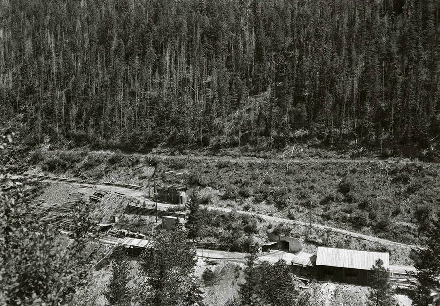 Exterior view of the Coeur d'Alene Mine in Osburn, Idaho.