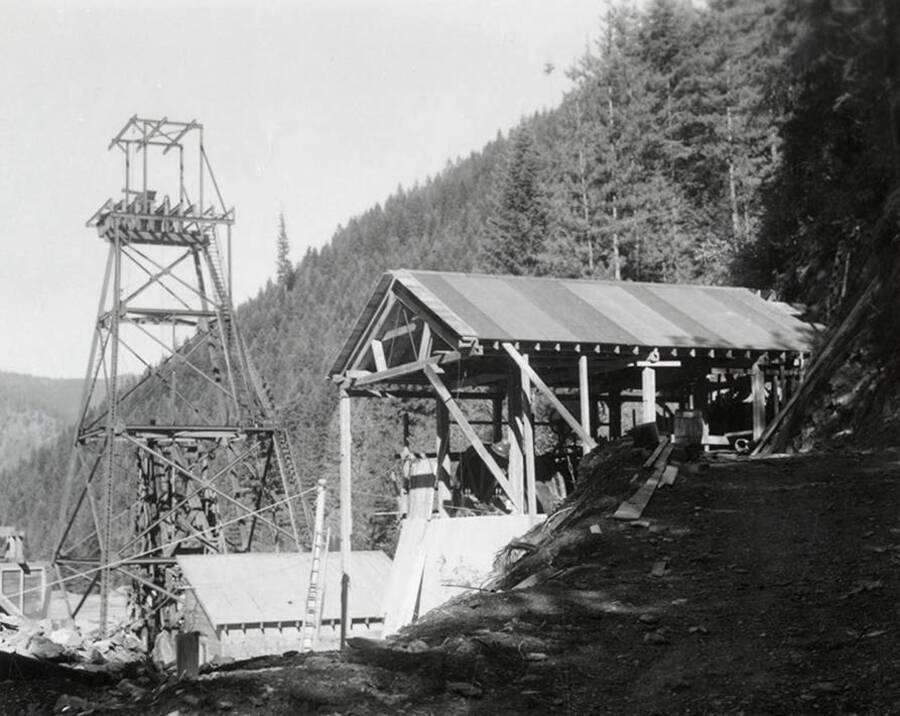 View of the equipment at Galena Mine in Wallace, Idaho.