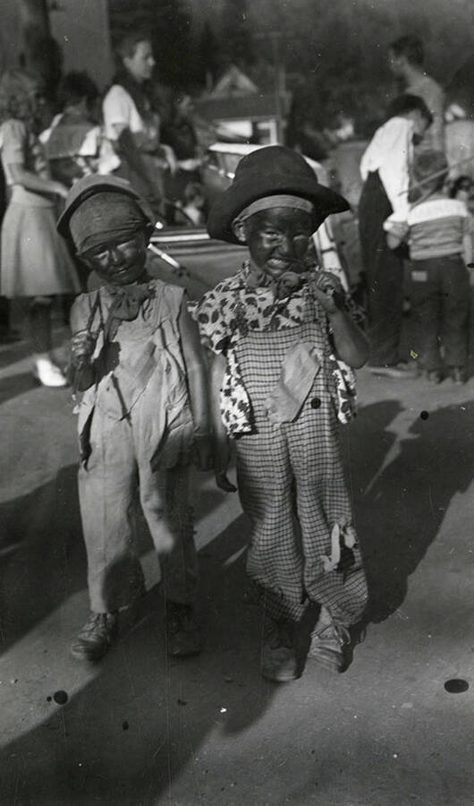 Children dressed up for the children's parade during Mullan 49'er parade in Mullan, Idaho.