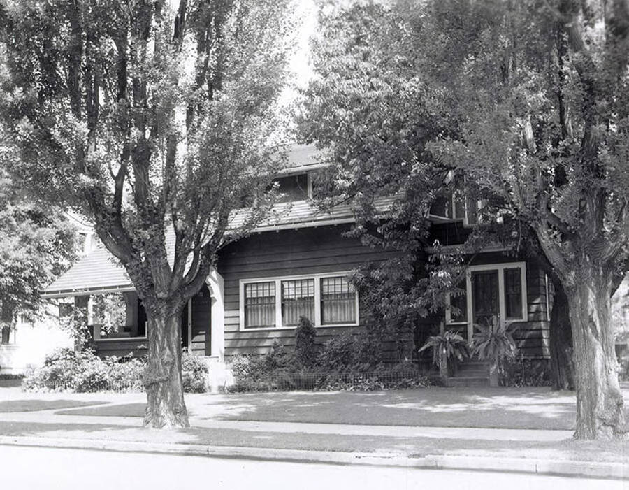 An exterior view of a house in Wallace, Idaho.