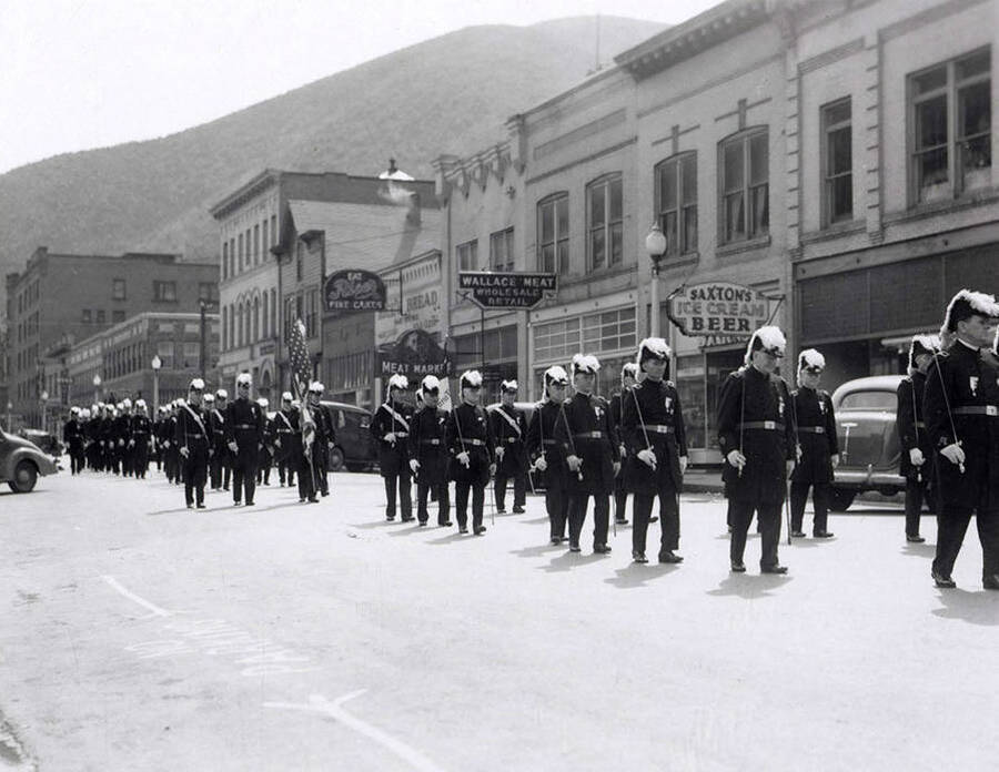 The Masons in the Masons parade in Wallace, Idaho.