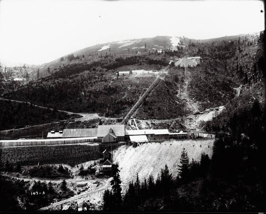 View of Hercules Mine in Burke, Idaho.