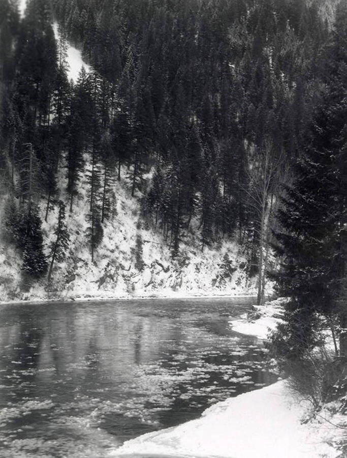 The North Fork of the Coeur d'Alene River near Cataldo, Idaho.