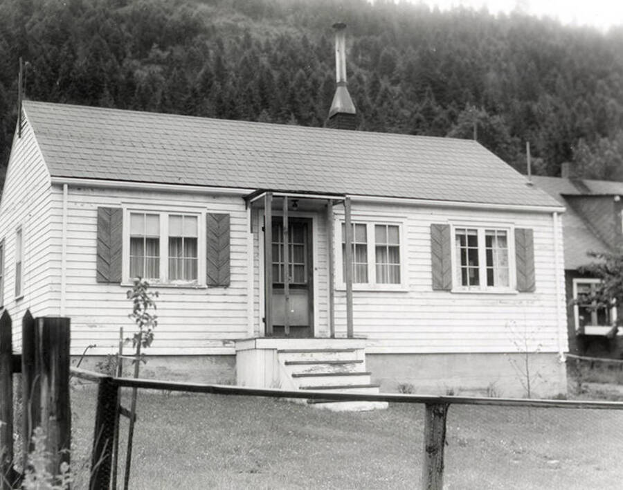 A real estate photograph of a home near Wallace, Idaho, taken for Idaho First National Bank.
