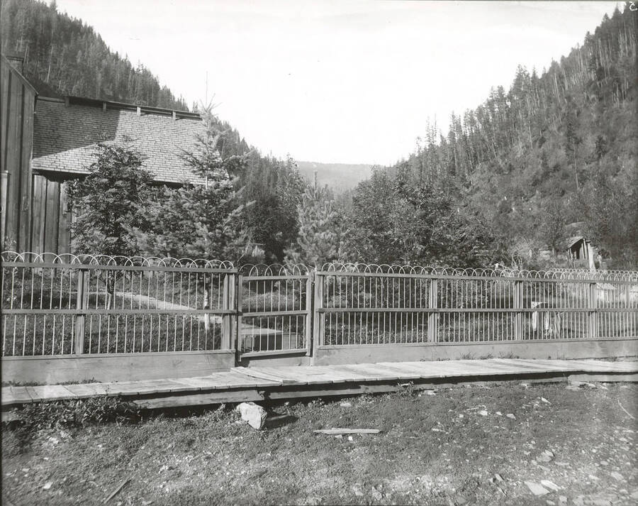 North side, Coeur d'Alene Mining District (Murray area). Murray sits in the center of the valley where these two gulches meet.