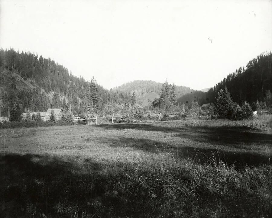 View of McGuire's placer claims, near North Fork by the Coeur d'Alene Mining District.