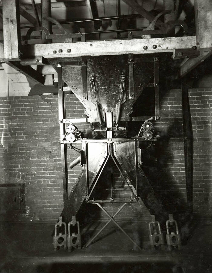 View of some machinery in a mine.