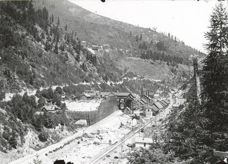 Standard Mammoth Mine, from the opposite side of the valley, in Mace, Idaho.