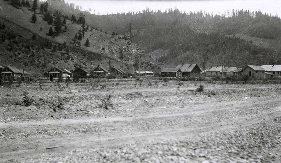 The Sunnyside Addition in Kellogg, Idaho during the flood of 1933.