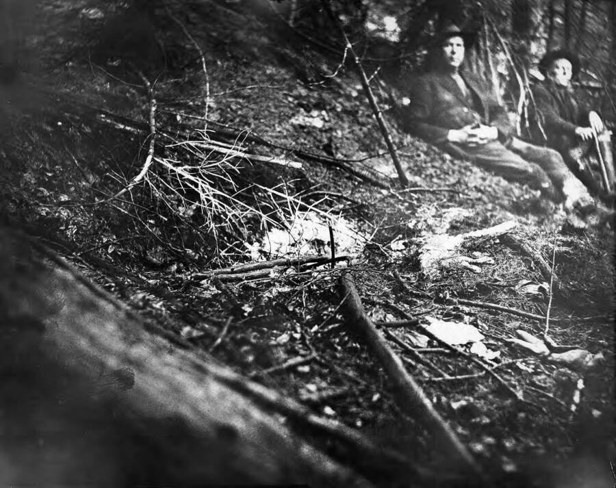 Image taken for the Macki, John-Murder Case taken Nov. 6 1921 at O'Brien Gulch above Larson, Idaho.