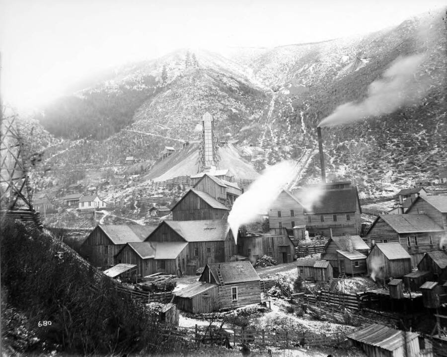 Exterior view of the Last Chance Mine and Mill Wardner, Idaho.