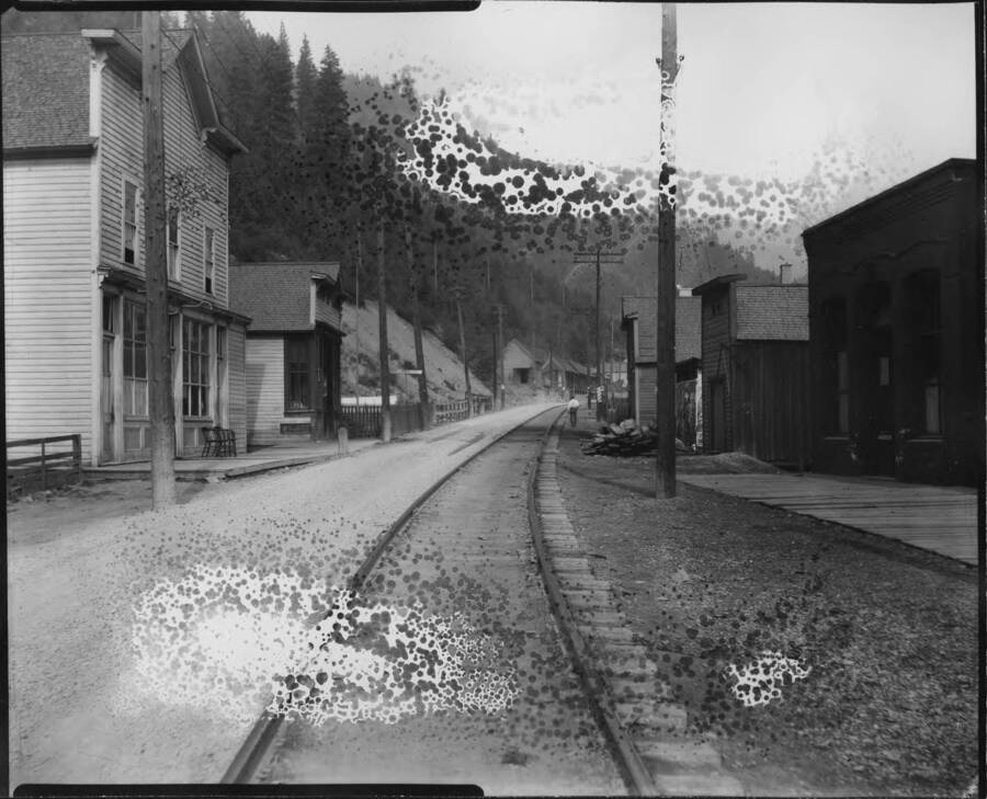 Northern Pacific R.R. Tracks where Mrs. Roscoe Day lost a limb.