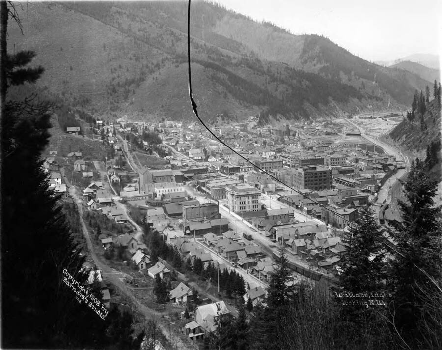 View from the tank, of the town