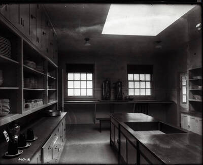 Inside poor house, in the kitchen