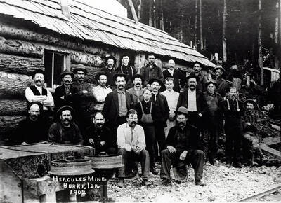 First underground crew at Hercules