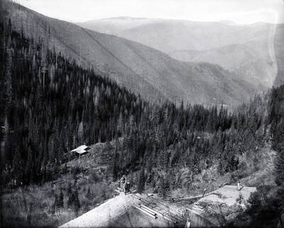 View of dump and Park Copper and Gold Mining Co.
