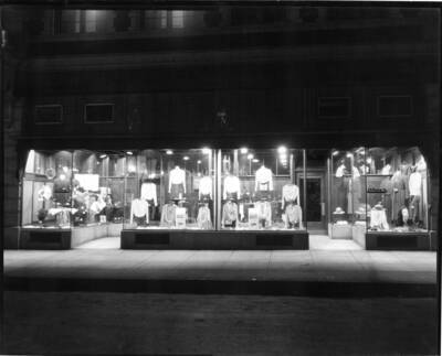 J.C. Penney Company, window display in Wallace, Idaho.