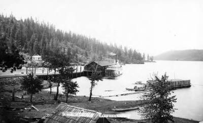 Lake Coeur d'Alene and ferry boat