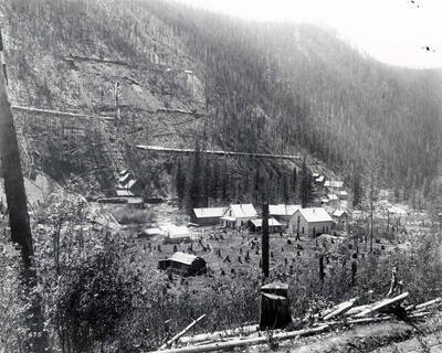 Mother Lode, Littlefield on left and Daddy Lode mill on right.