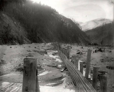 The Coeur d'Alene River in Wallace, Idaho. Taken for H.L. Day.