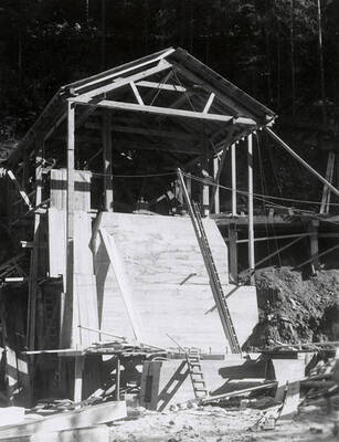 View of the equipment at Galena Mine in Wallace, Idaho.