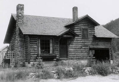View of a house in Wallace, Idaho. A real estate view taken for Idaho First National Bank.