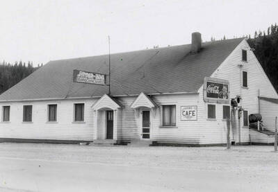 View the Jitter-Bug Cafe and Nightclub in Osburn, Idaho. A real estate view taken for Idaho First National Bank.