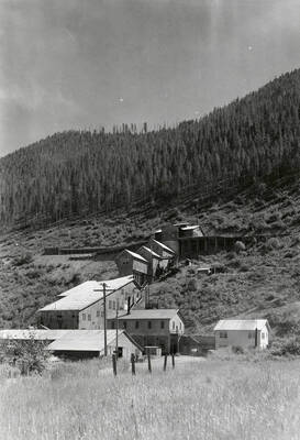 View of Polaris Mill in Osburn, Idaho.