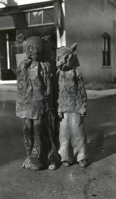 Children dressed up for the children's parade during Mullan 49'er parade in Mullan, Idaho.