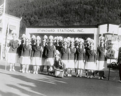 The Wallace Ladies Auxiliary drill team at the Eagles Convention in Wallace, Idaho.
