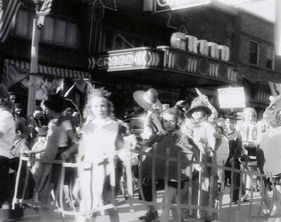 Children marching in the Eagles parade in Wallace, Idaho.