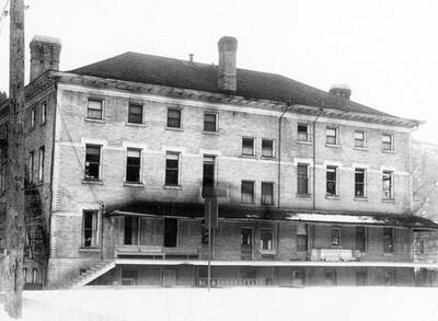 Exterior view of the Our Lady of Lourdes Academy in Wallace, Idaho.