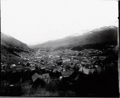 View of Mullan, Idaho taken from the west.
