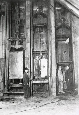 The lifts at the 800 foot level at Morning Mine in Mullan, Idaho.