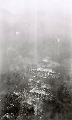 View of the fire in Burke, Idaho.