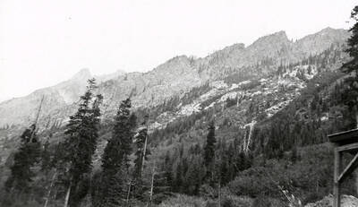 View of the mountain on the Azurite Mine.