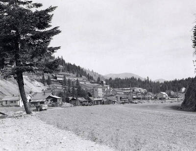 View of the buildings on Morning Mill in Mullan, Idaho.
