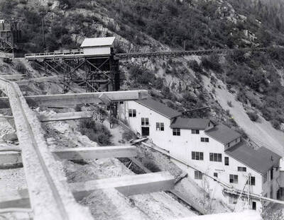 View of the mill that was part of Sunshine Mining Company in Wallace, Idaho.